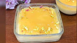 Turkish Milk Pudding | No gelatine, No agar agar Milk Pudding | by Cooking With Fa