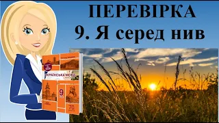 Перевірка диктанту № 9 "Я серед нив"