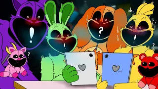 Hoppy hopscotch & Kickin chicken React to Their Cringe Ship/ Poppy Playtime Chapter 3 Animation