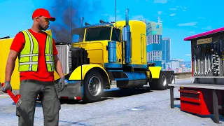 Building $1,000,000 Trucking Company with Broken Trucks in GTA 5 RP!