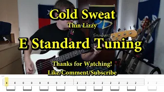 Cold Sweat - Thin Lizzy (Bass Cover with Tabs)