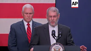 Controversial rabbi sites Jesus at Pence rally