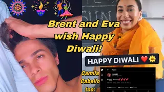 Brent and Eva’s Diwali Wishes!🌸Camilla Cabello also wished! #shorts
