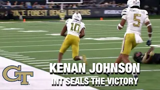 Kenan Johnson's Interception Seals The Georgia Tech Victory