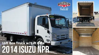 Used Isuzu NPR Box Truck | 16ft Box with Waltco lift gate | #L155