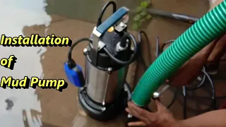 How to install Mud pump| V guard pump fitting | Sewage slurry Mud Pump