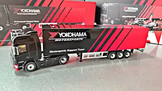 TIMEMICRO 1:64 Scania + Skyline GTR32 + Nissan GTR50 💥 ADVAN YOKOHAMA MOTORSPORTS👌