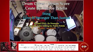 Sting - Love Is Stronger Than Justice - Petros Pelelis - Drum Cover