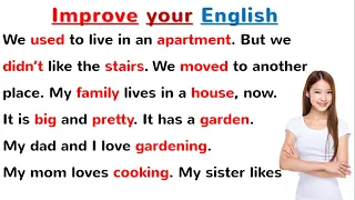 My family at home |❤️| Learning English Speaking| Level 1 |Listen and Practice |Improve English