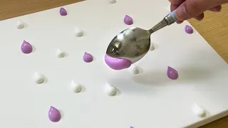 Spoon Painting Technique / Acrylic Painting