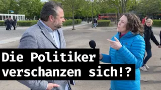 Graben vor dem BUNDESTAG: Die DEMOKRATIE ist durch wen in GEFAHR?!