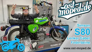 Simson S80 Tuning-Projekt | Vollhydraulische Telegabel, ist Sie so viel besser🤔 | Folge 3