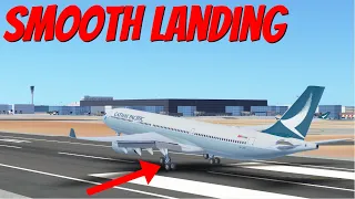 Infinite flight smooth landing tutorial | with & without hud!?