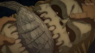 Эрен использует Челюсти чтобы съесть Молотоборца / Eren uses Jaw to eat Warhammer [Attack on Titan]