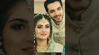 wahaj ali beautiful pics with hiba  bukhari##youtube #youtube video💑😱😱