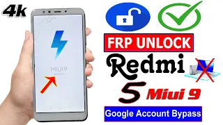 Redmi 5 Frp Bypass Without Pc Miui 9 | New Trick 2023 | Xiaomi Redmi 5 Frp Unlock | Mi 5 Frp Unlock