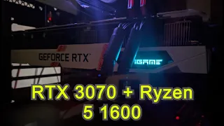 RTX 3070 + Ryzen 5 1600 | Test in 8 games | 1440p Ultra | Bottleneck?