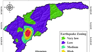 Earthquake zoning map in Arcgis