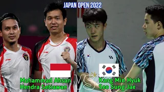 JAPAN OPEN 2022 || MOHAMMAD AHSAN-HENDRA SETIAWAN "INDONESIA" VS KANG MIN HYUK-SEO SUNG JAE "KOREA"