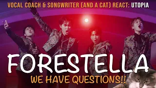 WE HAVE QUESTIONS!! Vocal Coach & Songwriter React to Forestella - Utopia | Song Reaction & Analysis