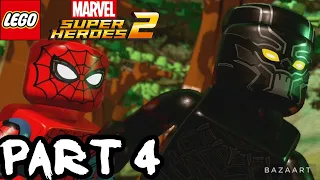 LEGO MARVEL SUPERHEROES 2 Walkthrough Gameplay - Part 4 - BLACK PANTHER (No Commentary)