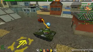 Tanki online gameplay #1. WO2 M2 railgun?