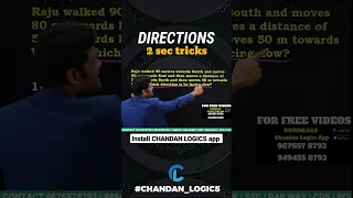 Directions no diagram trick by chandan Venna sir #chandan_logics #chandan_venna_fan_club #reasoning