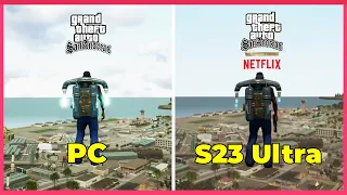 GTA SA Definitive Edition: PC vs Mobile (Netflix) Details Comparison!