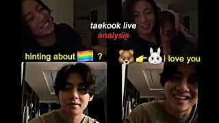 Taehyung was giving hints 🌈🔥 ⁉ | Taekook live analysis