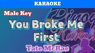 You Broke Me First by Tate McRae (Karaoke : Male Key)