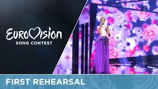 Gabriela Gunčíková - I Stand (Czech Republic) First Rehearsal