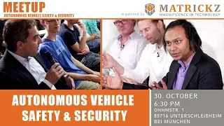 2019-10-30-Autonomous Vehicle Safety & Security Meetup Live Event