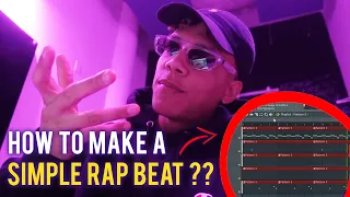 HOW TO MAKE A SIMPLE BEAT IN FL STUDIO FOR BEGINNERS 😈😈(FL STUDIO Beginner Tutorial)