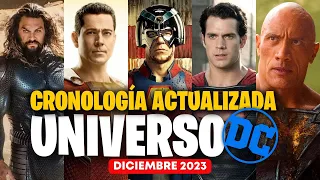 CRONOLOGÍA UNIVERSO DC 🚨ACTUALIZADO DICIEMBRE 2023🚨| ORDEN CORRECTO de las PELÍCULAS del DCEU  🤯🔥