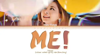 Tzuyu (Twice) - "Me" (Ft. Bangchan) (Color coded lyrics)