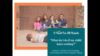 Tutorial Home School | Homeschooling Activities - What To Do When Your Child Hates To Write