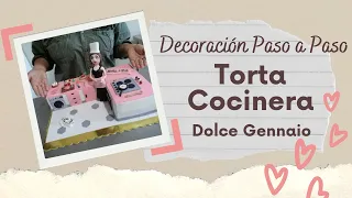 Torta Cocinera Fondant/ Cocina/ CHEF / Paso a Paso/ Dolce Gennaio Tarapoto Perú