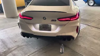 Bmw M8 Competition loud exhaust