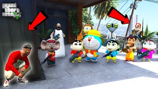 GTA 5 :😍 Franklin & Shinchan Playing CHUPAN CHUPAI With HELLO NEIGHBOUR UNCLE in GTA 5 ! JSS GAMER