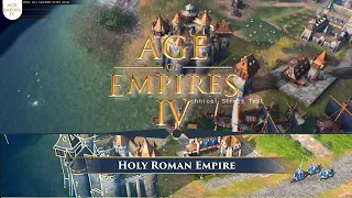 The Holy Roman Empire Civilization 1v1 Gameplay | Age of Empires IV Technical Stress Test