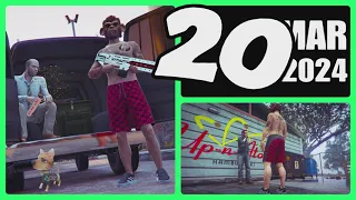 The Gun Van location & Street Dealers today March 20 2024 in GTA 5 (NO RAILGUN this week)