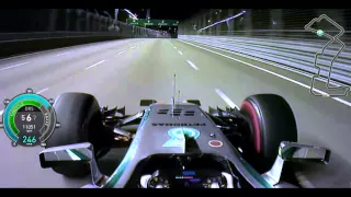 F1 2014 Singapore - Lewis Hamilton Onboard Pole Lap