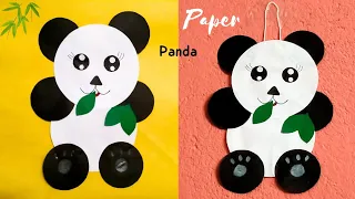 paper panda 🐼 / How to make a paper panda / Diy cute crafts /crafty panda  #how #howto #howtomake