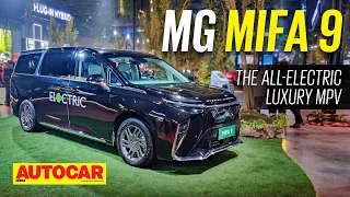 MG Mifa 9 - The all-electric luxury MPV | Auto Expo 2023 | Autocar India