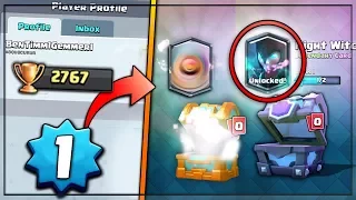 LEVEL 1 GETS NIGHT WITCH & BEST FREE LEGENDARY! | Clash Royale | LEVEL 1 LEGENDARY HUNT!