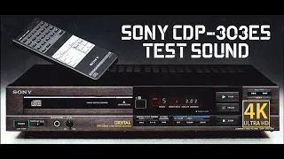 SONY CDP 303ES HIGH END CD PLAYER TEST SOUND 4K