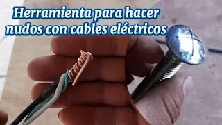 Como hacer una herramienta para empalmar cables eléctricos # increíble herramienta