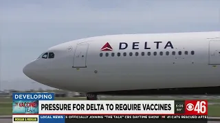 Delta maintains no vaccine mandate for employees