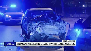 Woman, 55, killed in crash with carjackers fleeing Chicago police