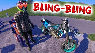 Ich fahre die Supermoto von Lauch mit Schlauch!